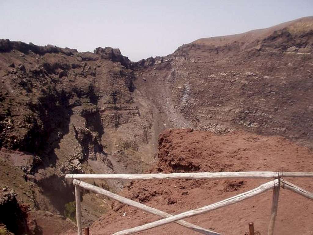 Vesuvius' crater.
 The actual...
