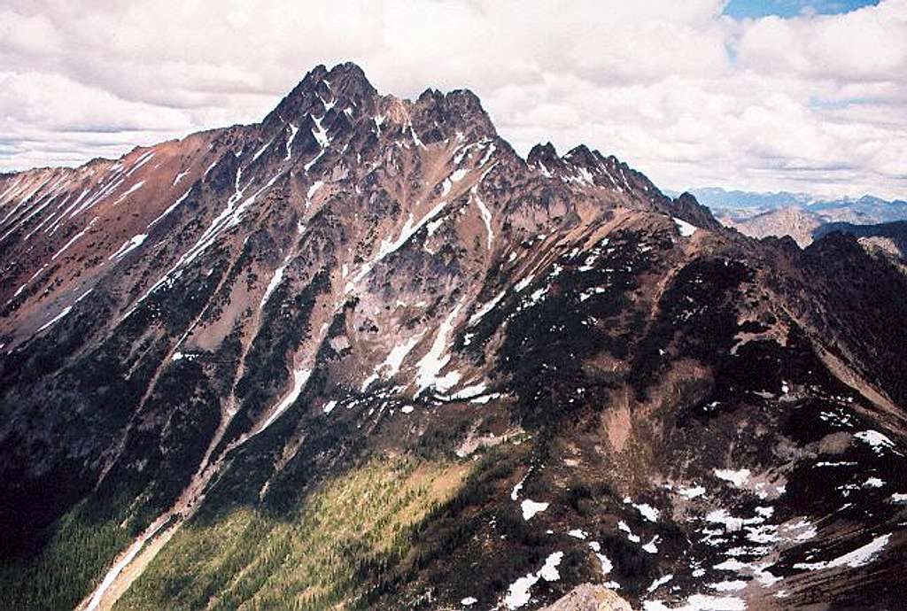 Azurite Peak from the WSW...