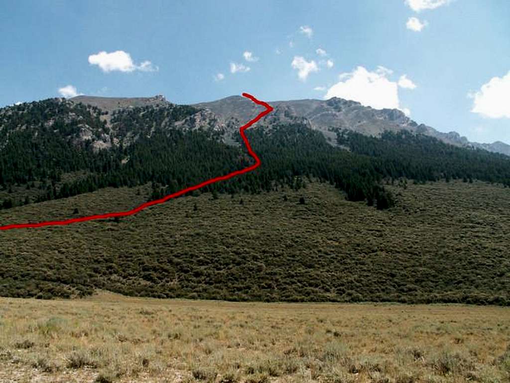 The West Ridge Route, shown...