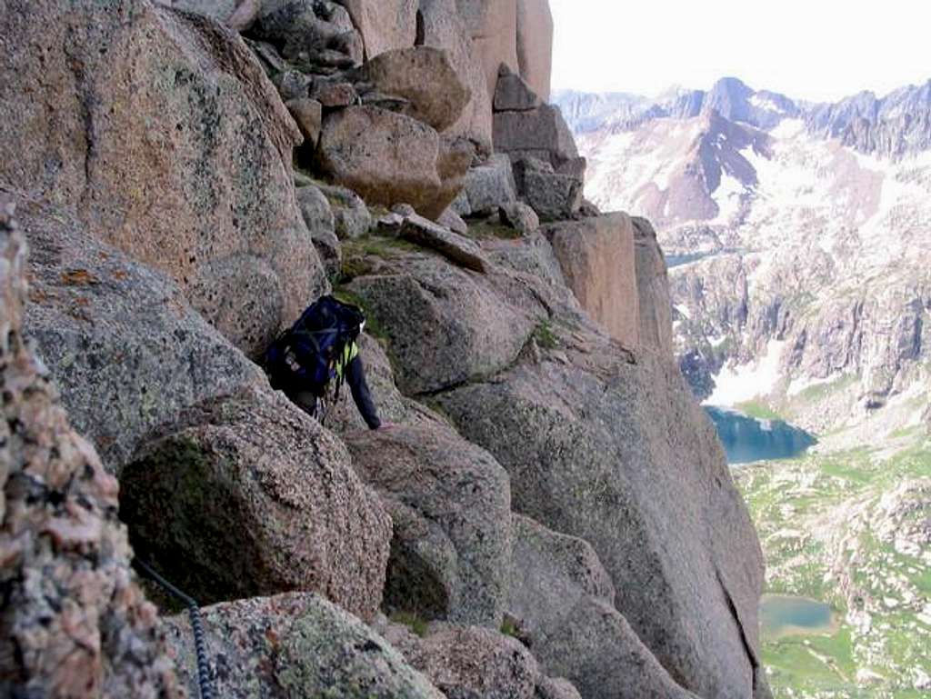 The airy 120 ft traverse...
