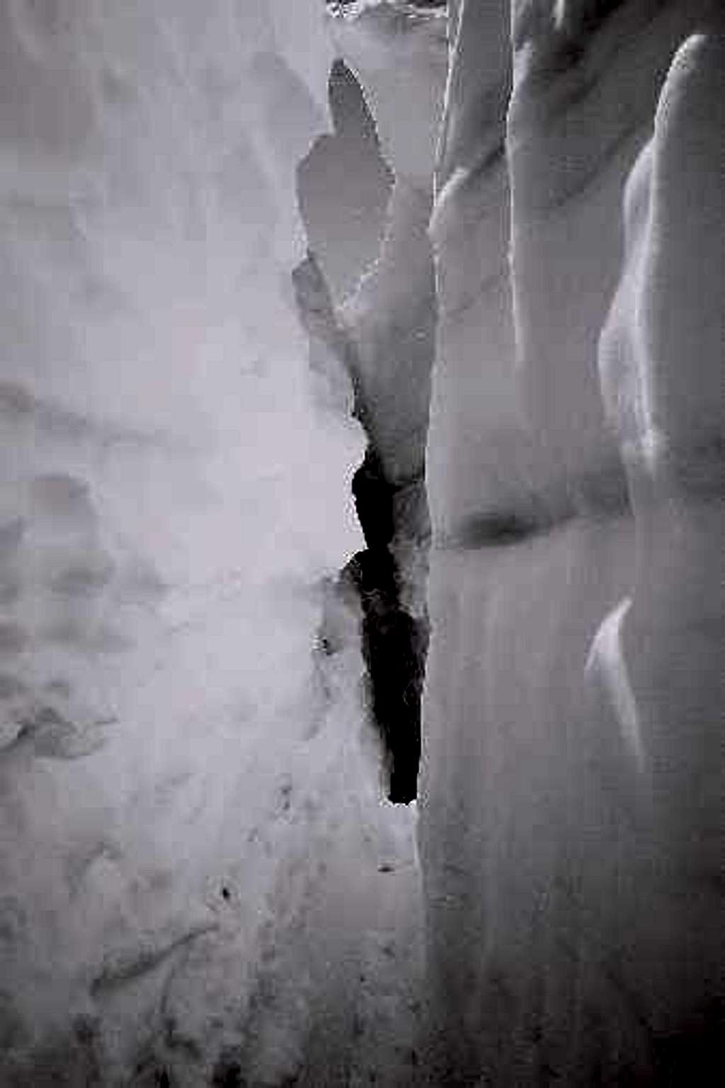 Crevasse on the Sulfide Glaicer