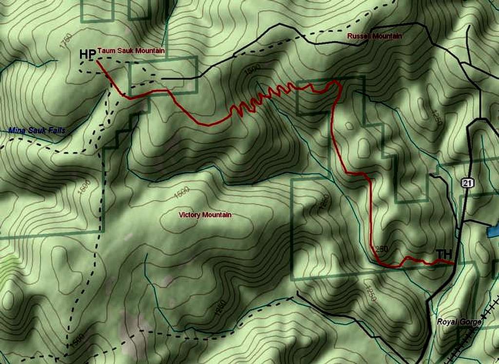 Topo map of the general...