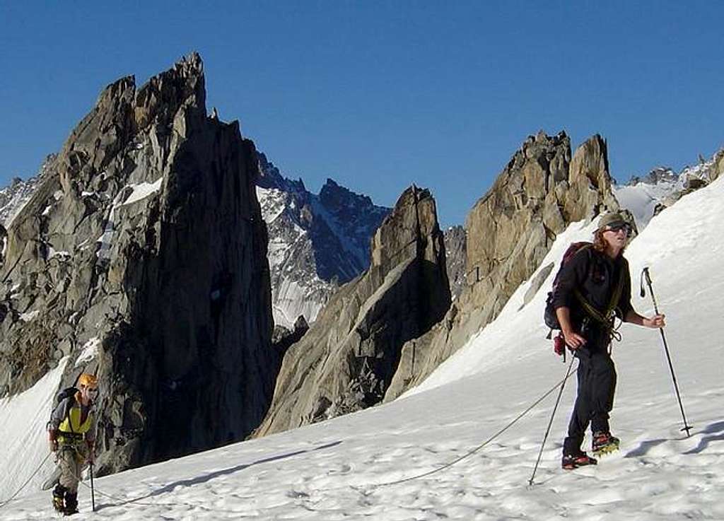 Climbers on the Trient...