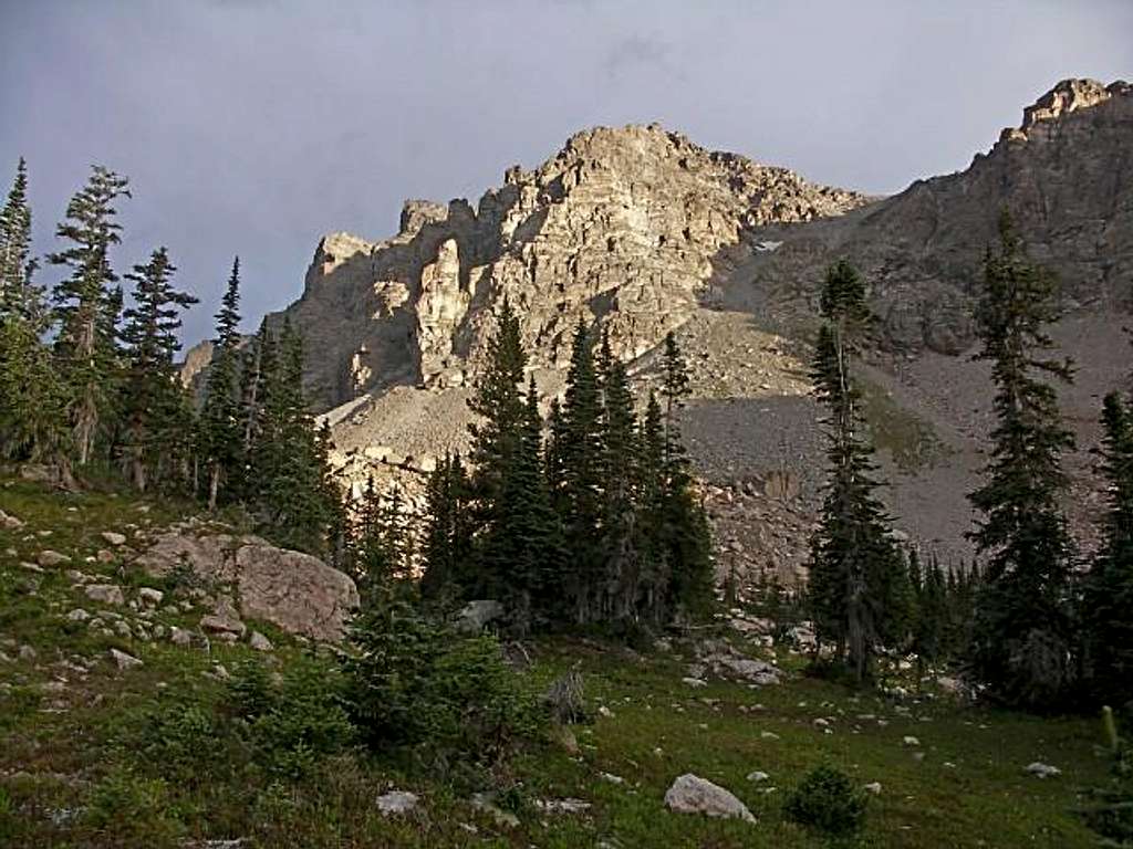 The Gully to the East Ridge of Elk Tooth