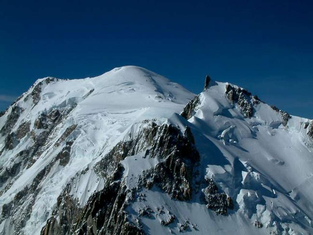 Mont Blanc seen from the Tacul