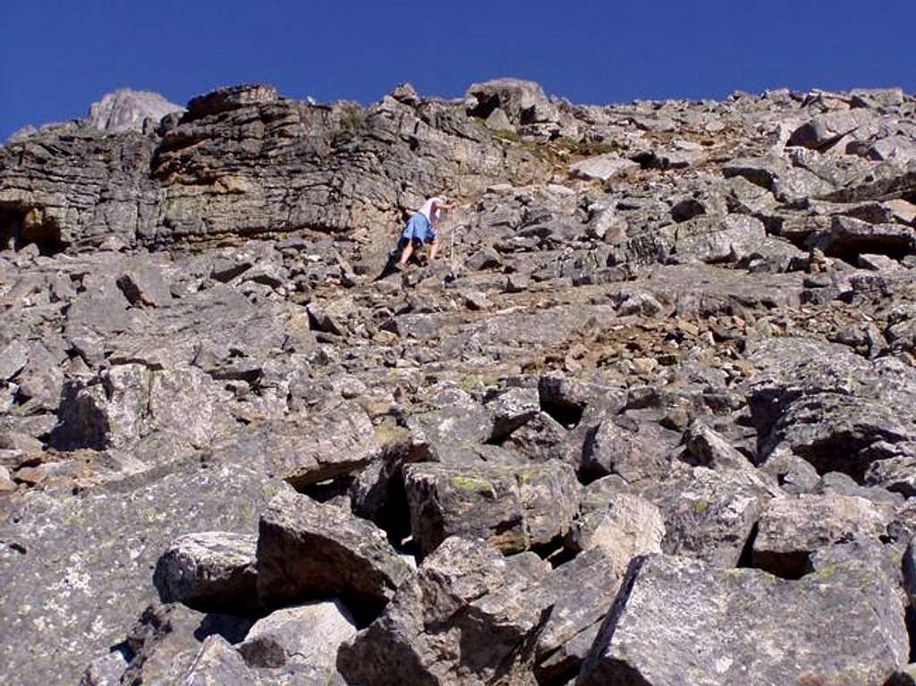 Trail up to the summit of...