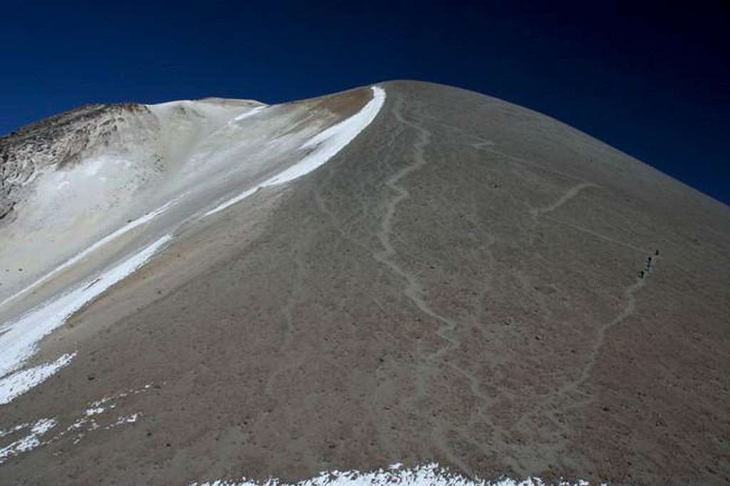 View towards the summit. Zig...