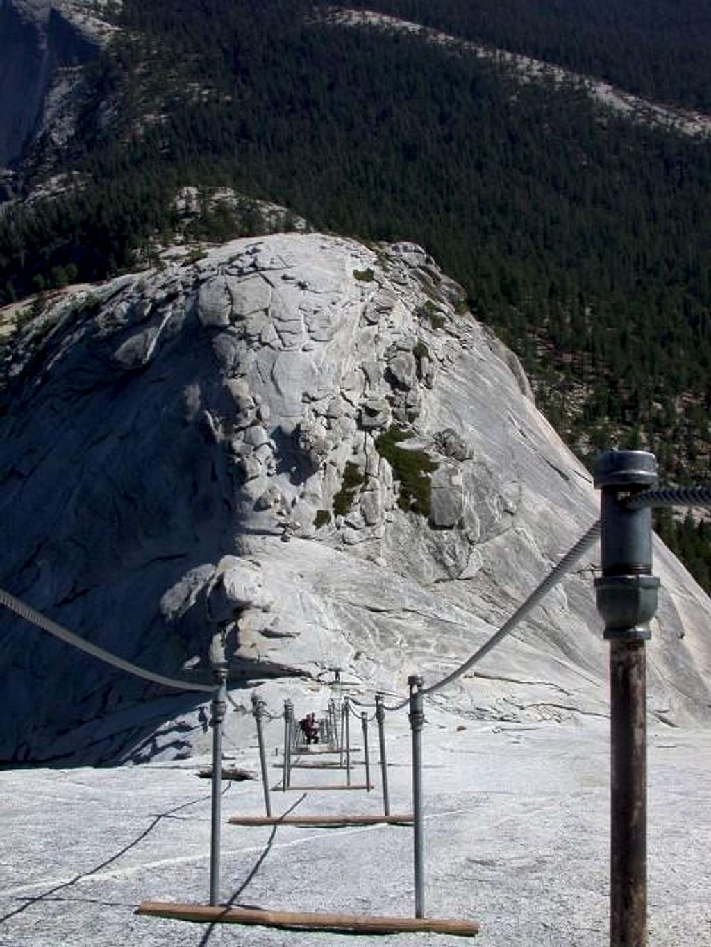 Half Dome - Cables on the way...