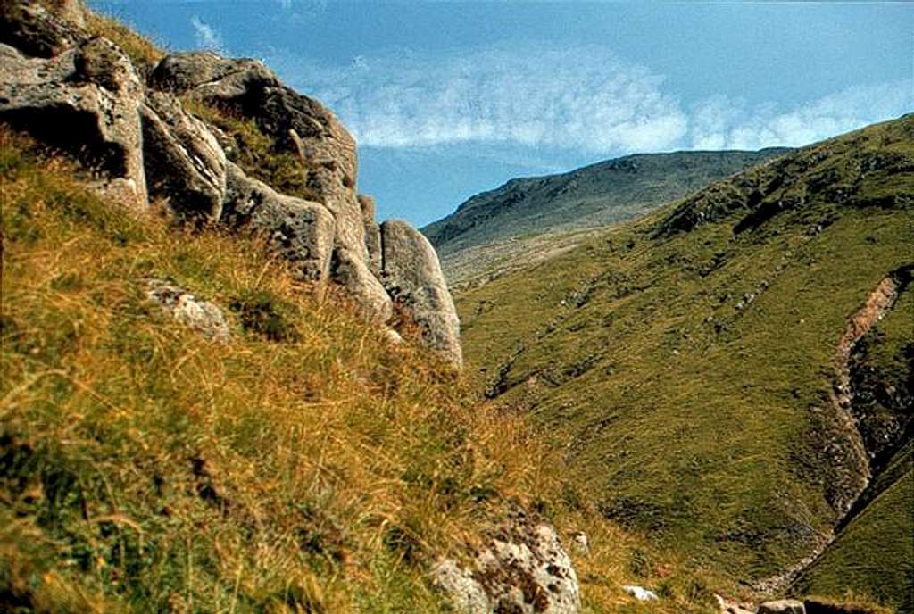 Rounding a bend. Ben Nevis...