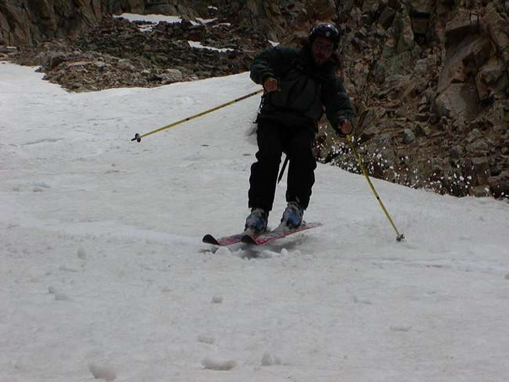 Skiing Mount Democrat's West...