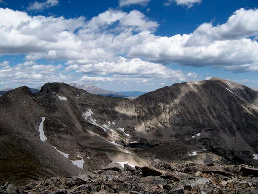 View north from the summit of...