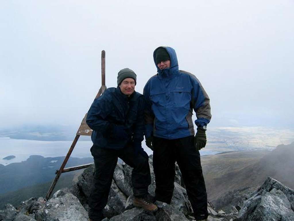 Michael and I on the summit...