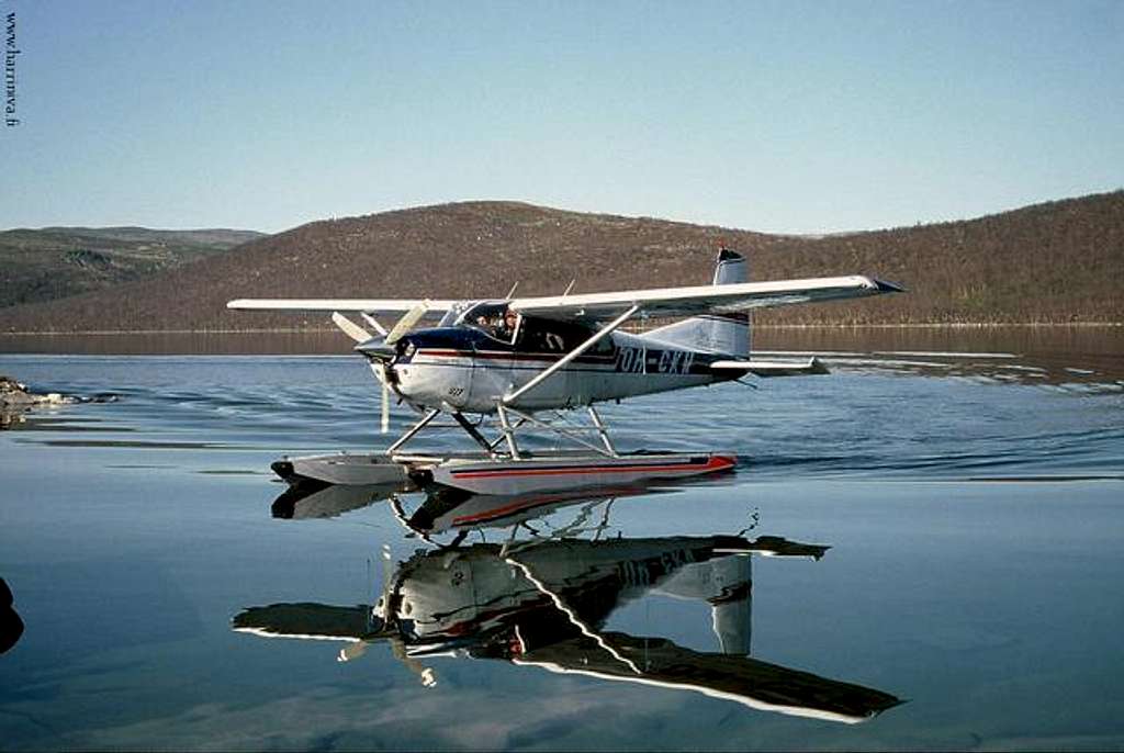 The Cessna 180K of Polar...