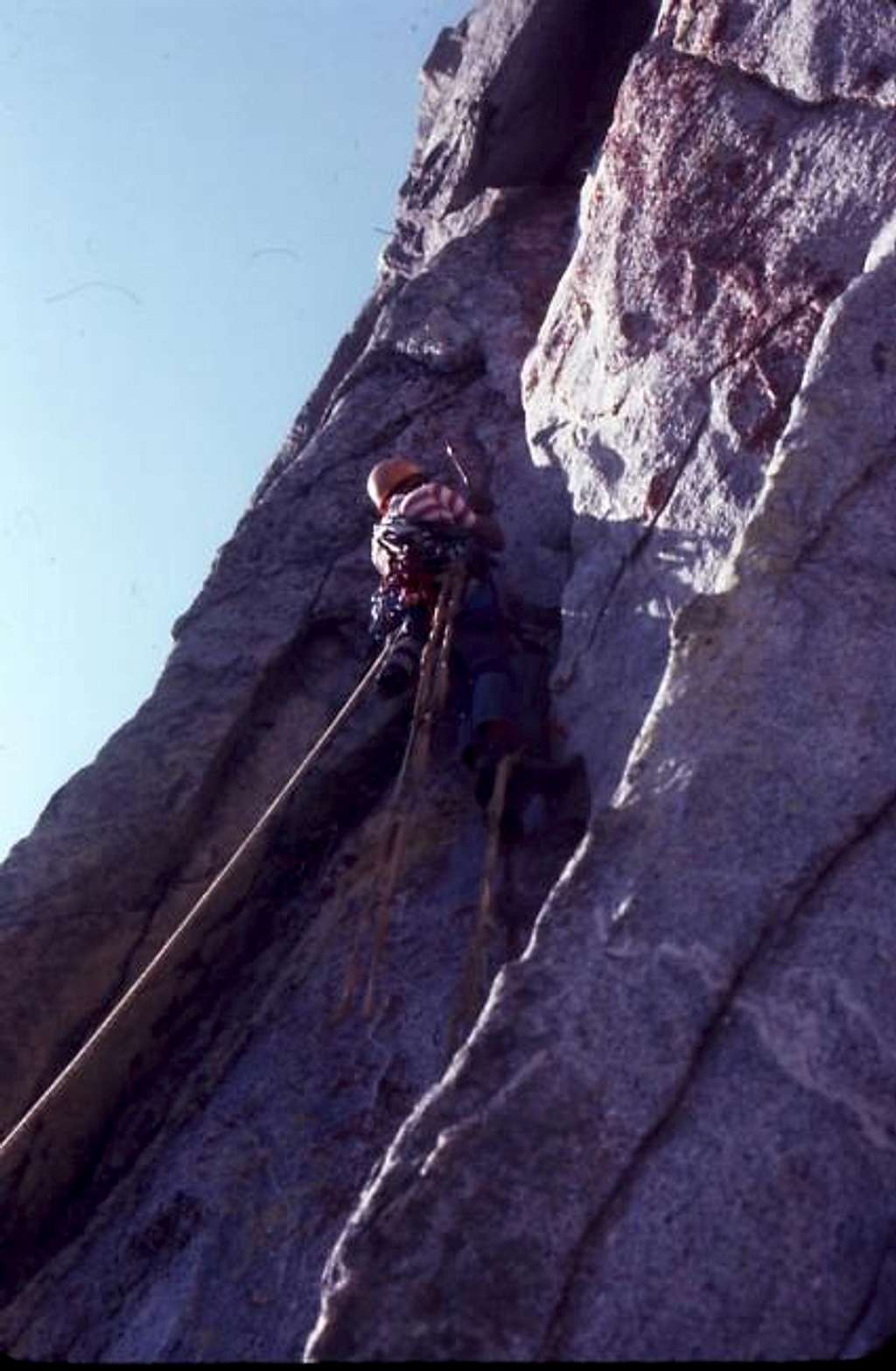 Pitch 5 on the 1st ascent of...