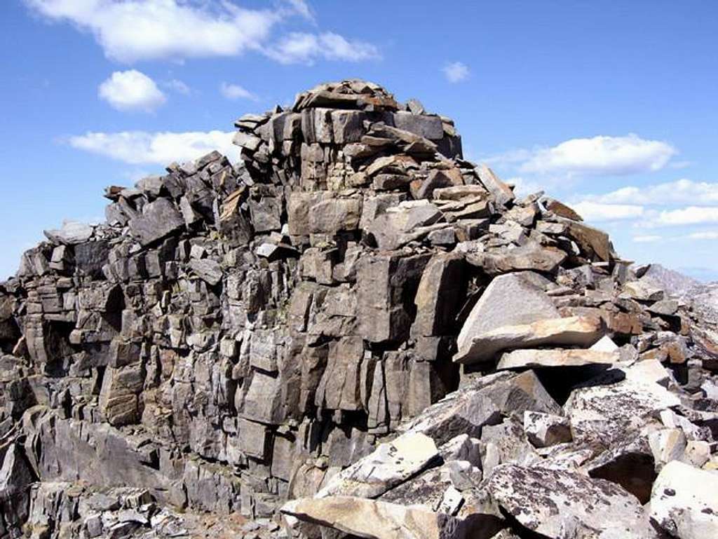 Craig Peak, summit blocks