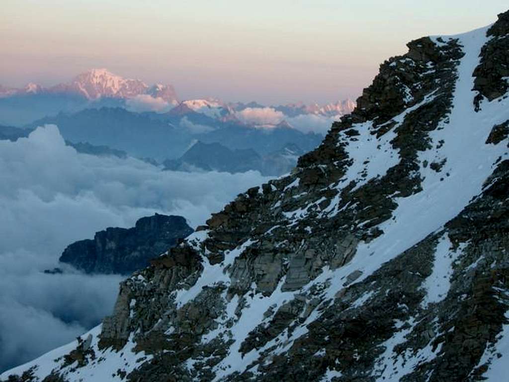 Sunrise on the Mont Blanc...