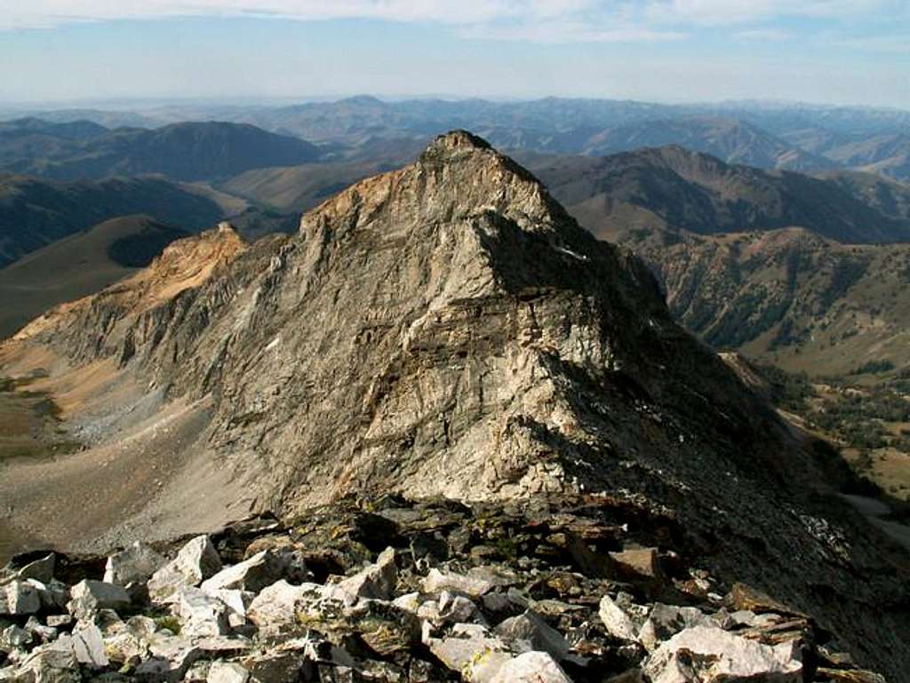 Duncan Ridge from the summit...