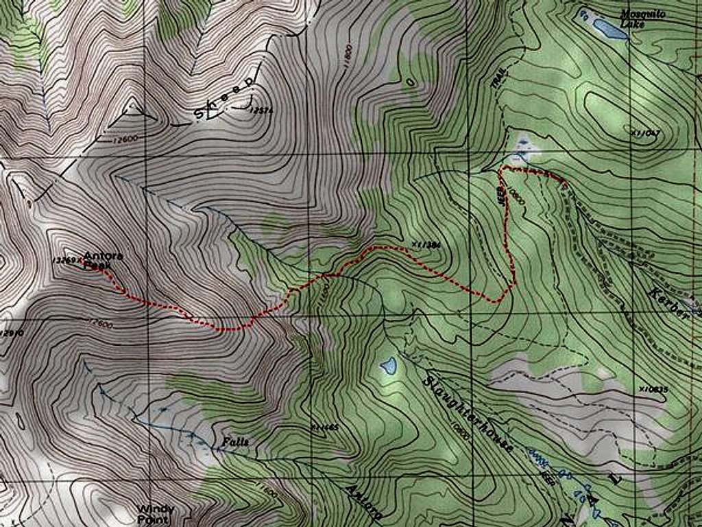Route to the Southeast Ridge