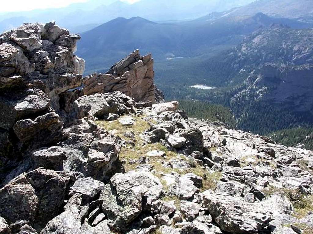 Looking down Stapps's Ridge