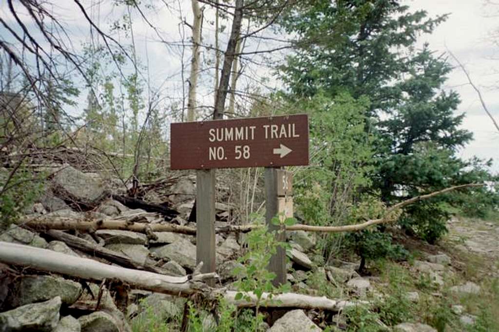 The start of the Summit Trail.