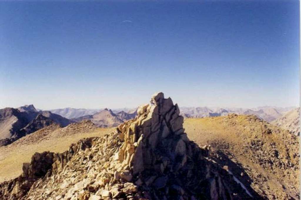 summit blocks on Mt. Gould