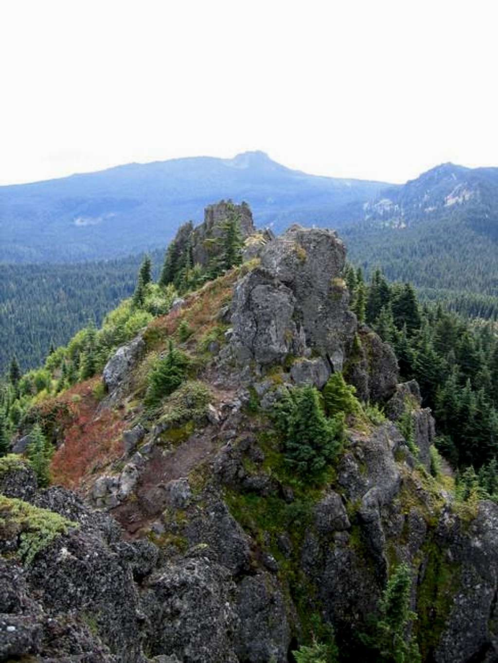 Looking the south ridge of...