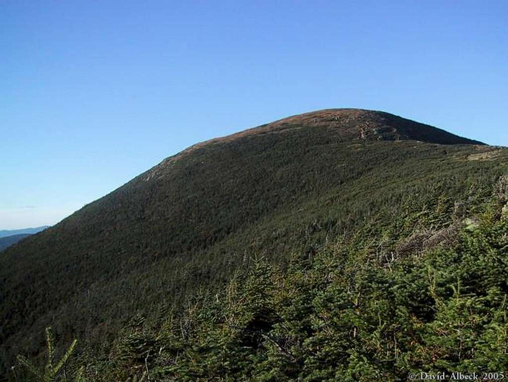 A close-up of the summit of...