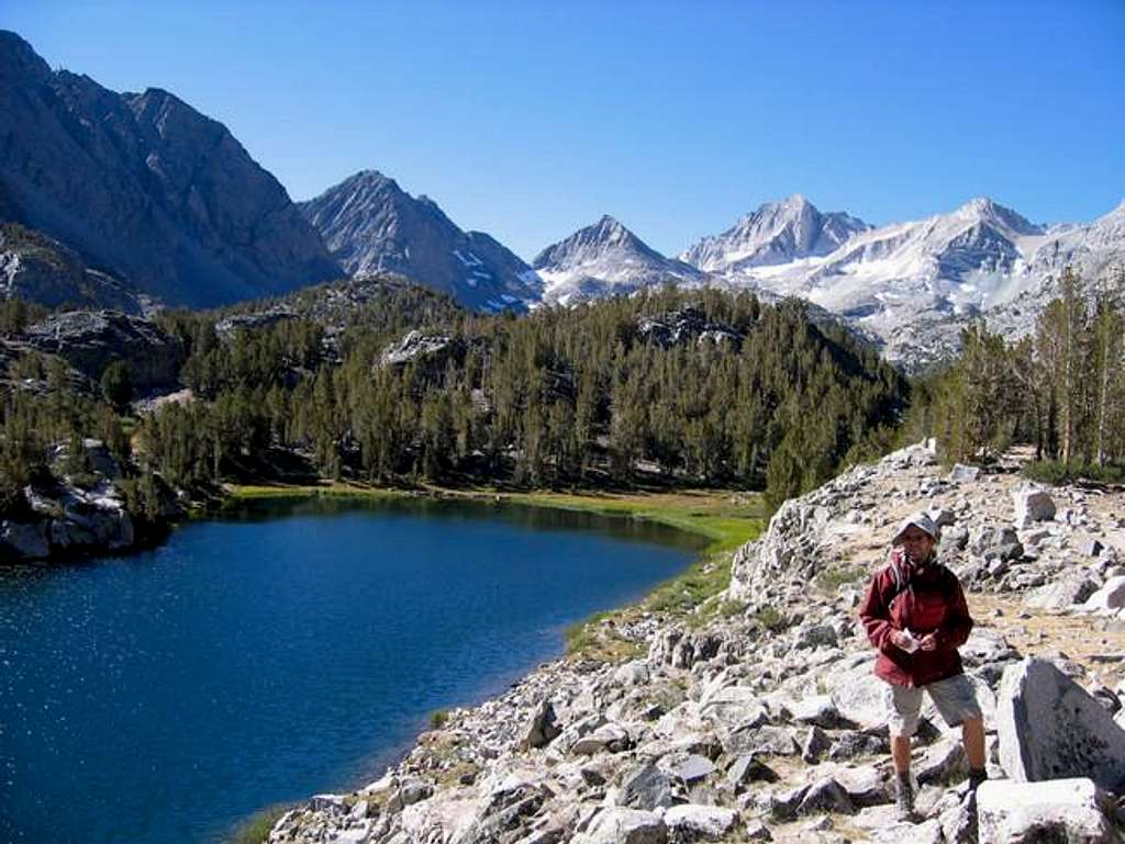 Little Lakes Peak on left...