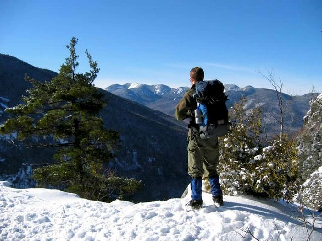 Ridge trail overlooking the...