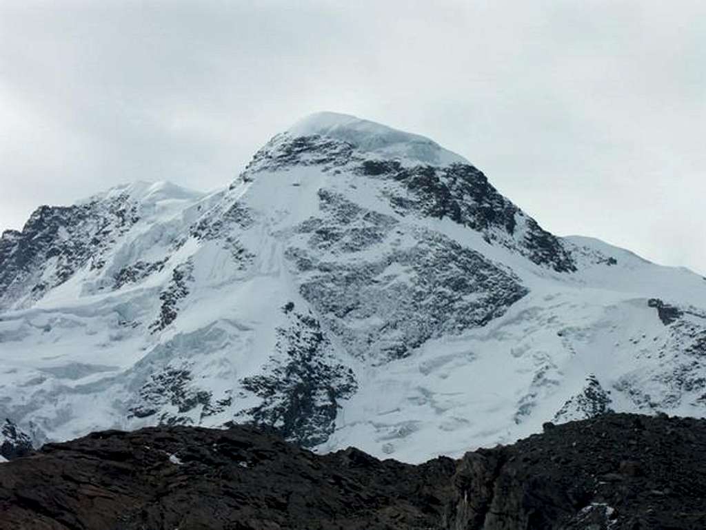 Breithorn from Teodulo glacier.