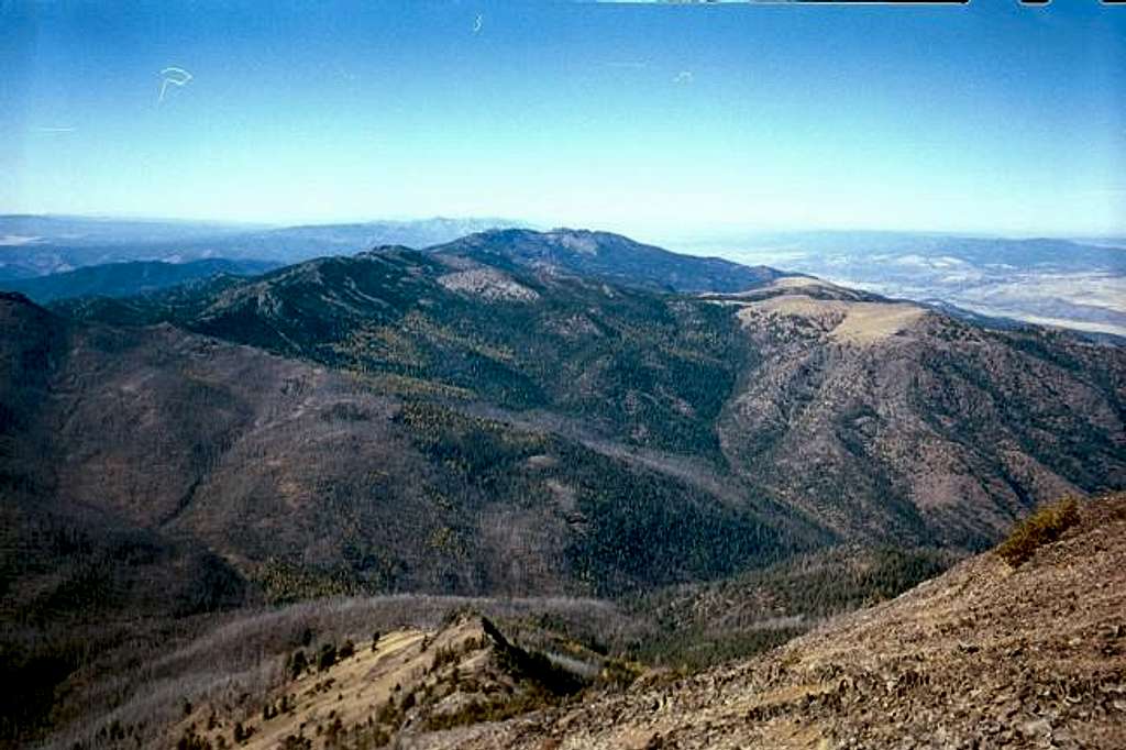 Looking west from the summit...