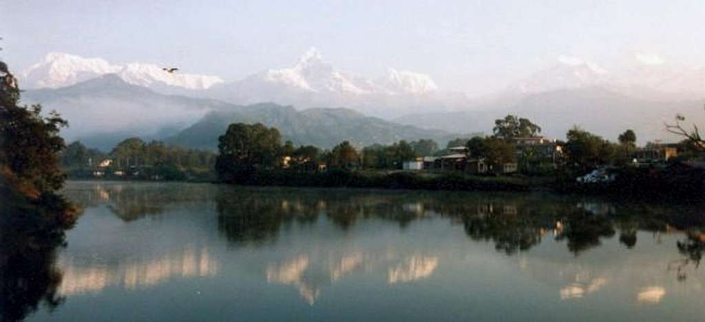 Annapurna range with...