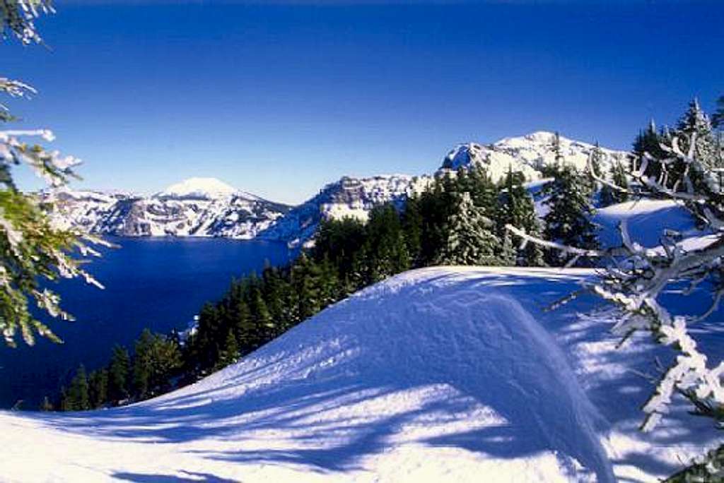 Crater Lake in winter from...