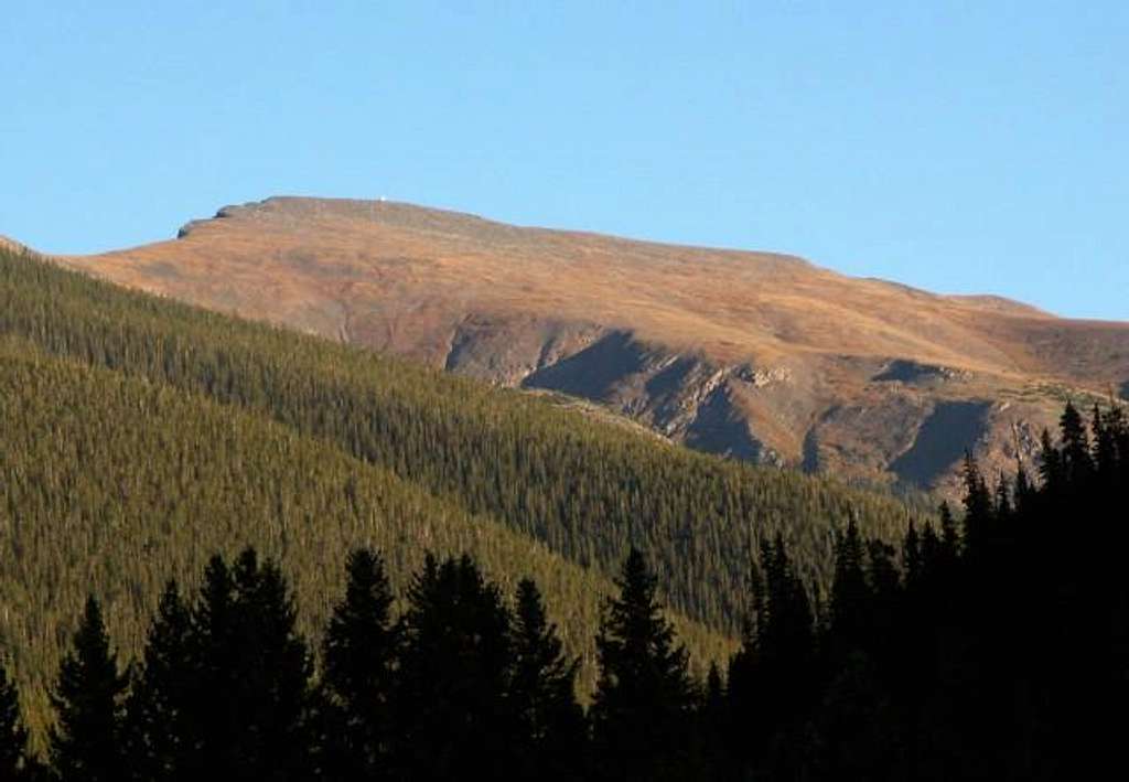 West slopes of Mount Eva as...