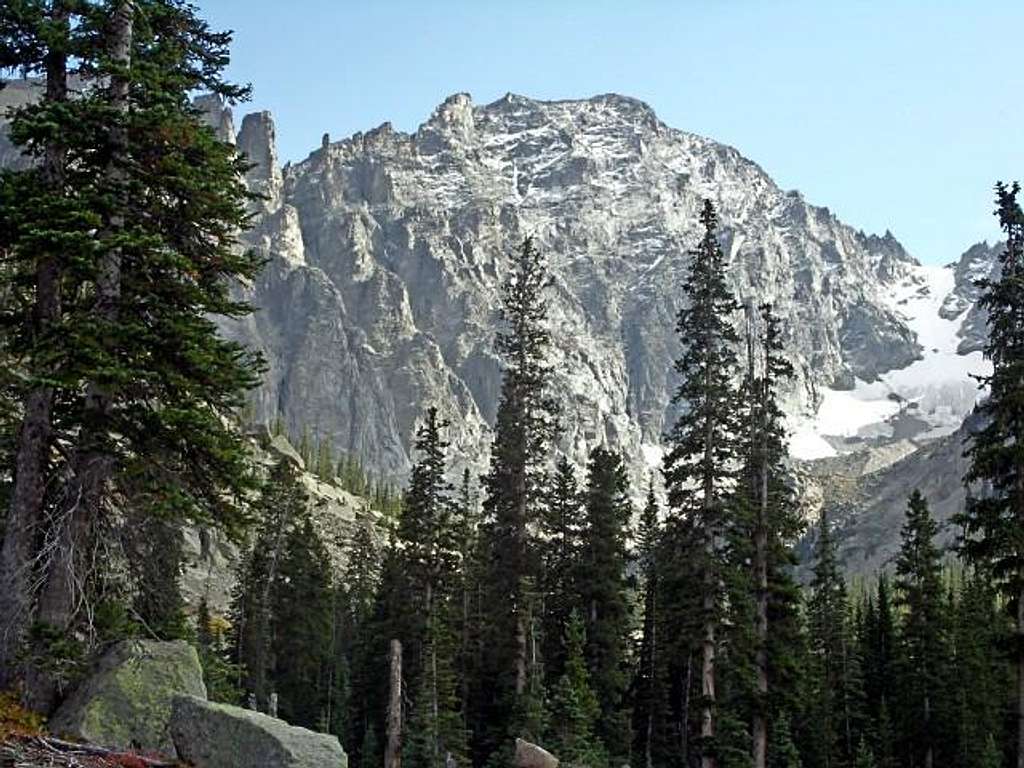 The north face of Apache Peak