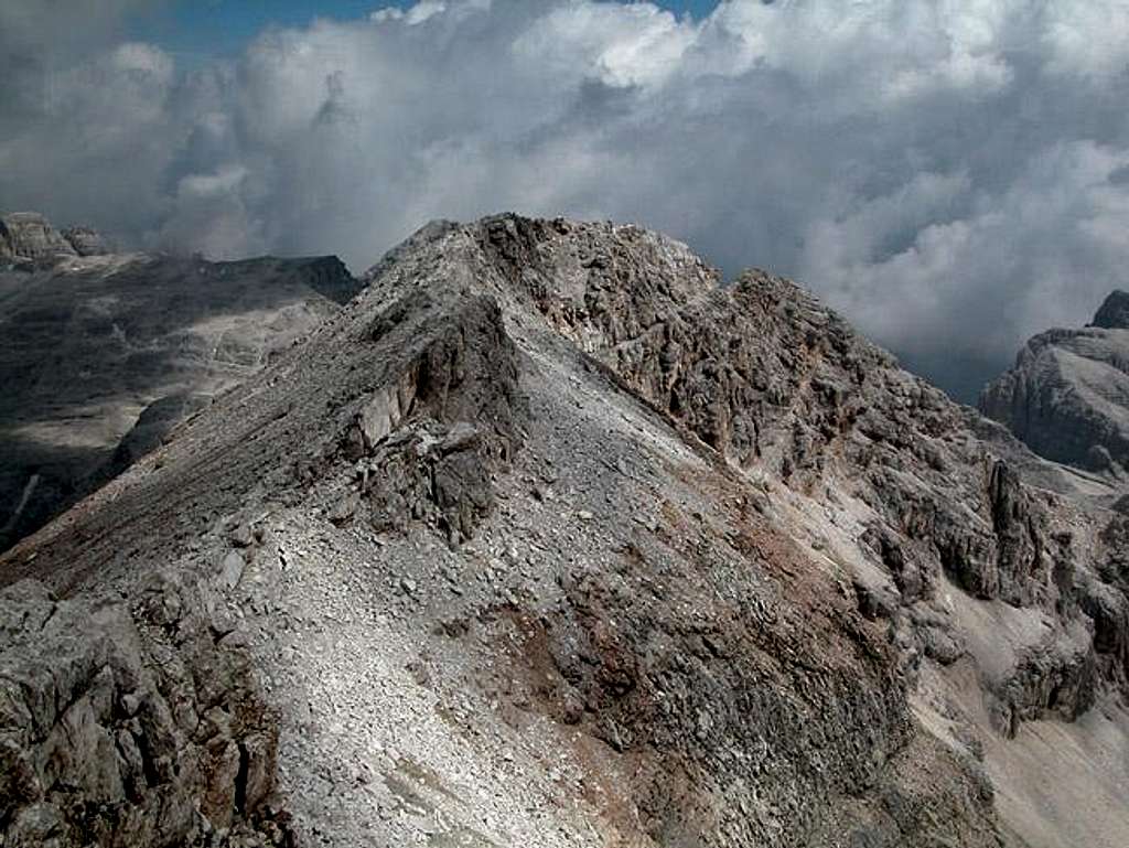 Summit view Piz Boè: Cresta...