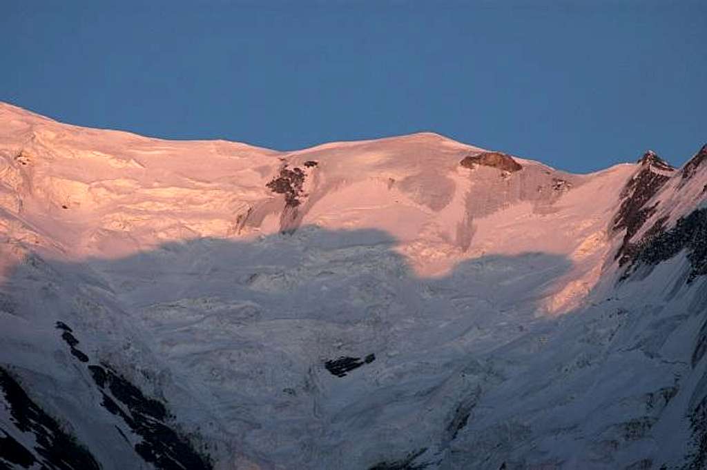 Dôme du goûter at sunset:...