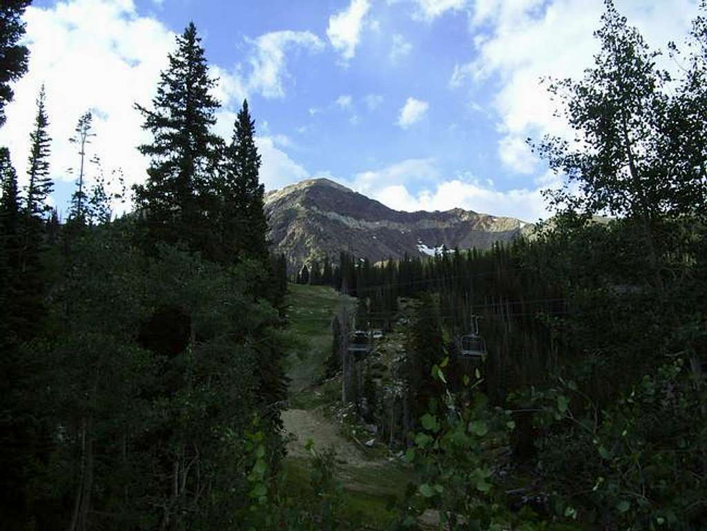 View of the peak from lower...