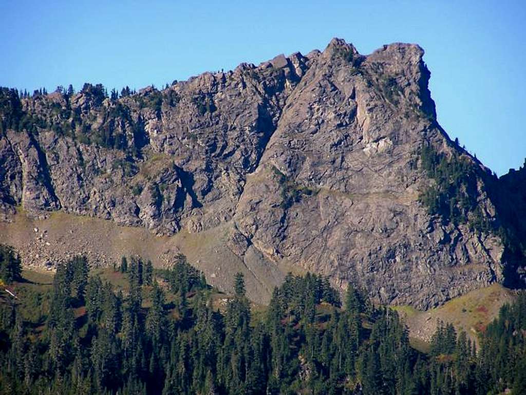 Rocky summit ridge on nearby...