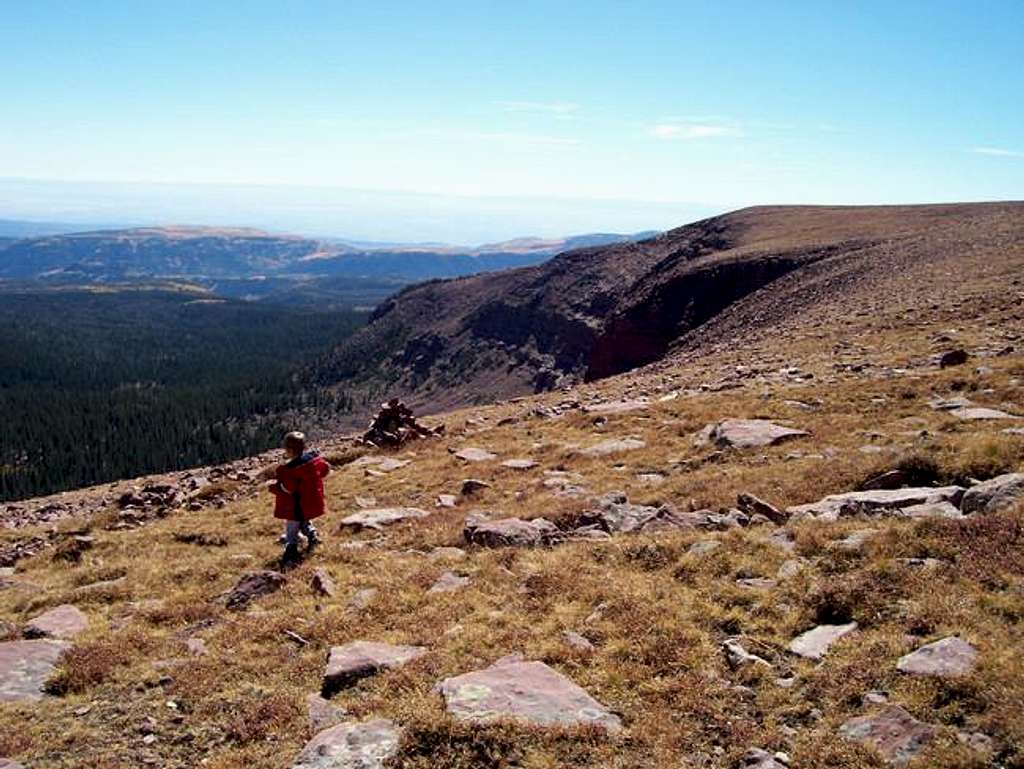 Descending the South Slopes...