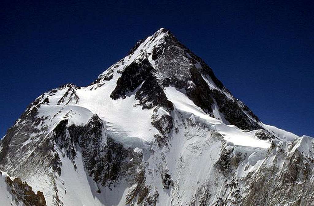 The summit of Gasherbrum I...