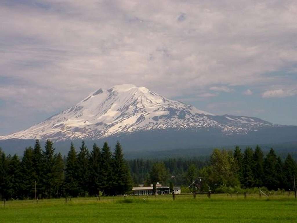 The West side of Mt Adams