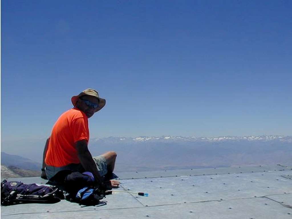  Relaxing atop the summit...