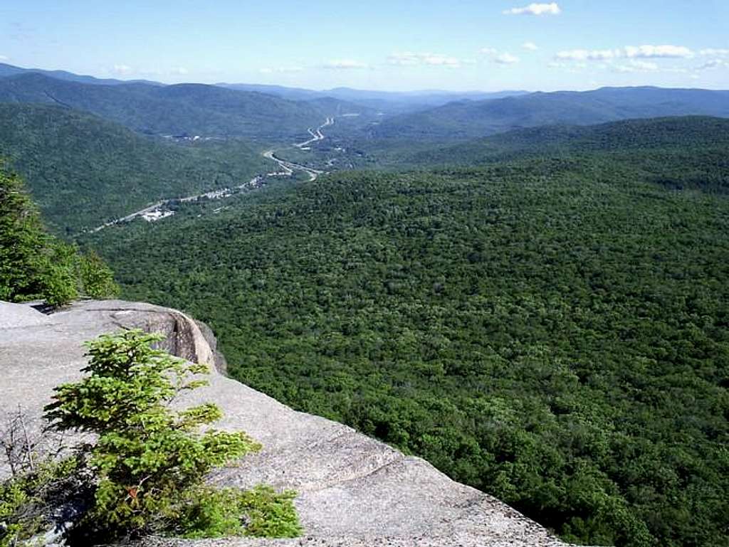 Looking down at Interstate 93...