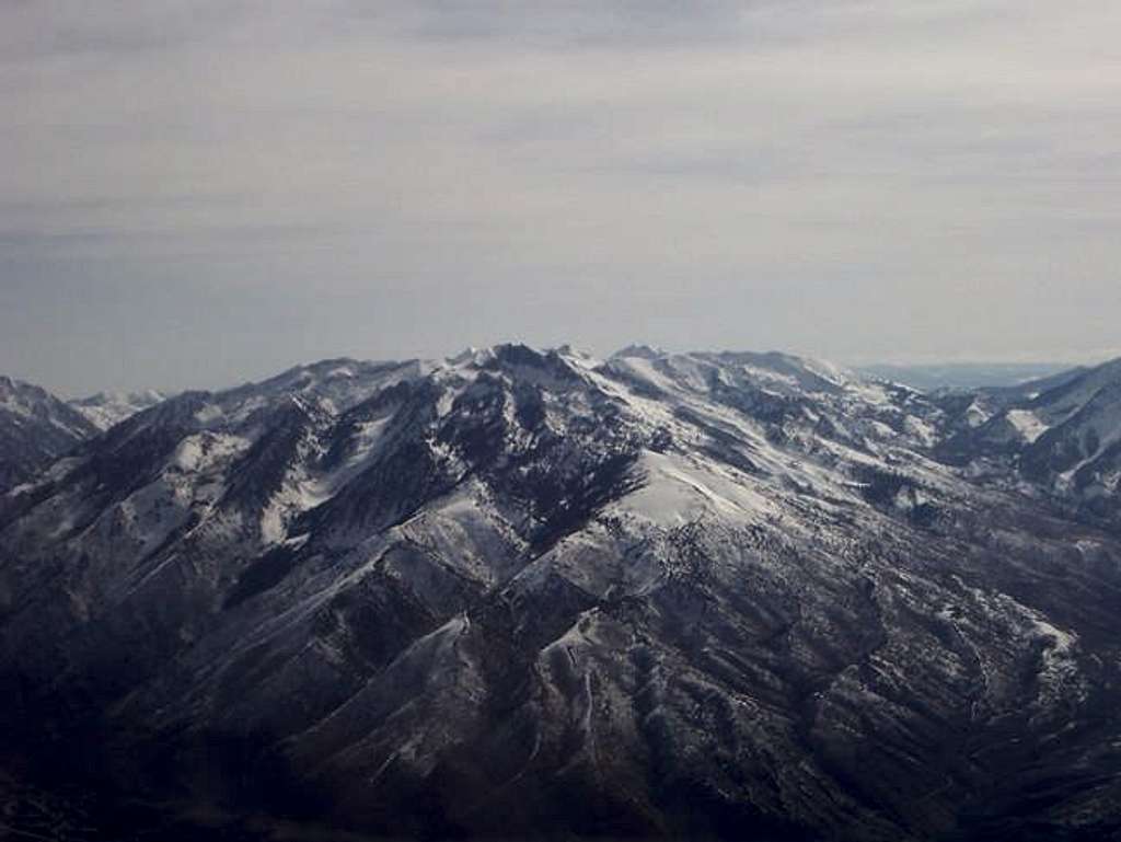 Lone Peak (center) as viewed...