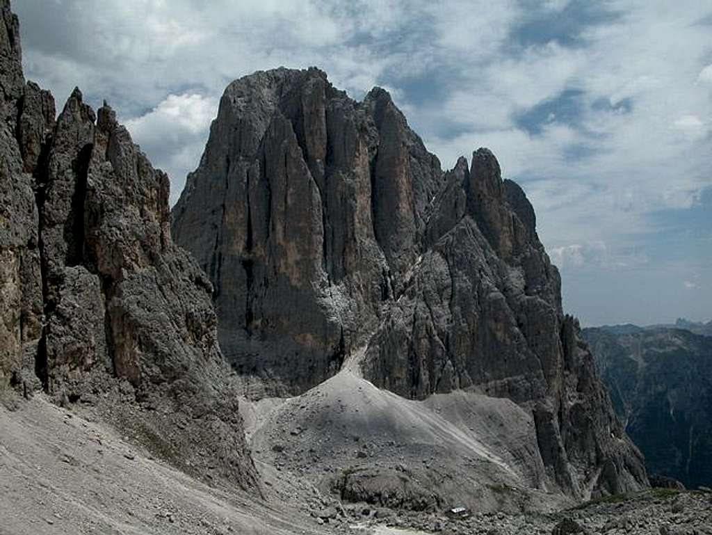 Cima Canali (2900m) seen from...