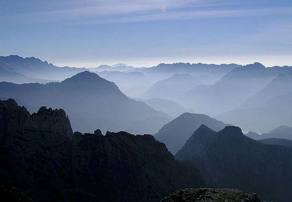 The view from Monte Sernio...