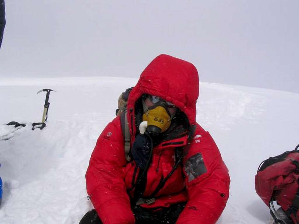 Jan van der Meer on summit...