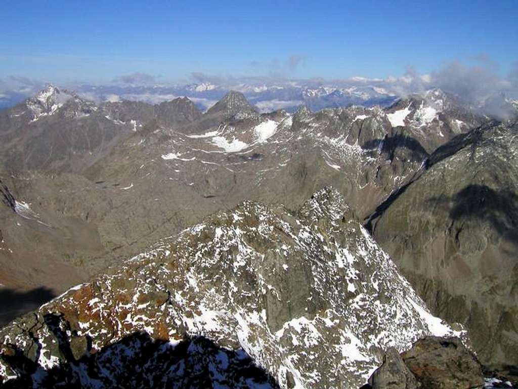 The view from the summit of...