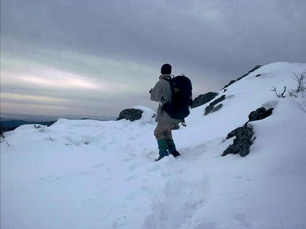 High winds on the summit